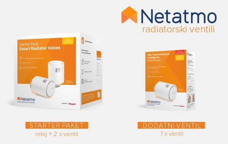 Netatmo by Starck | Pametni radiatorski ventili - paketi