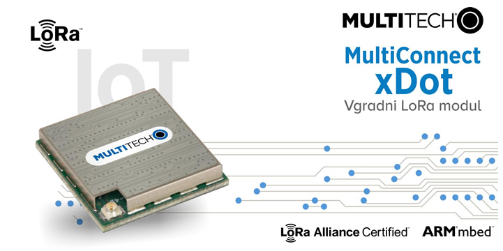 MultiTech | MultiConnect xDot - vgradni LoRa modul