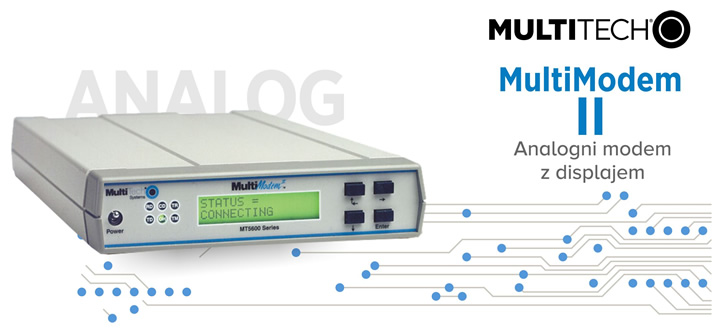 MultiTech | MultiModem II - analogni modem z displejem (MT5600BA)