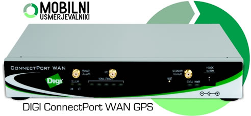 DIGI | ConnectPort WAN GPS | Mobilni 3G VPN usmerjevalnik z vgrajenim GPS sprejemnikom