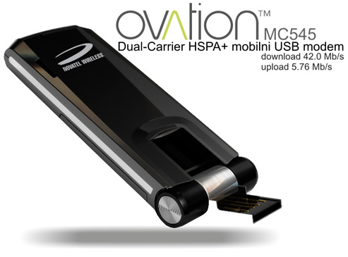 Novatel Wireless | Ovation MC996D - Dual-Carrier HSPA+ mobilni USB modem | 42 Mbps