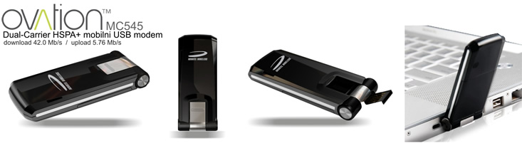 Novatel Wireless | Ovation MC996D - Dual-Carrier HSPA+ mobilni USB modem | 42 Mbps