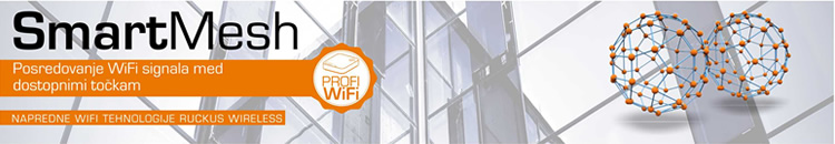 Ruckus Wireless | SmartMesh - posredovanje WiFi signala med dostopnimi to�kami