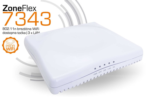Ruckus Wireless | ZoneFlex 7343 - 802.11n brez�i�na WiFi dostopna to�ka s PoE