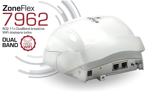 Ruckus Wireless | ZoneFlex 7962 - 802.11n DualBand brez�i�na WiFi dostopna to�ka s PoE