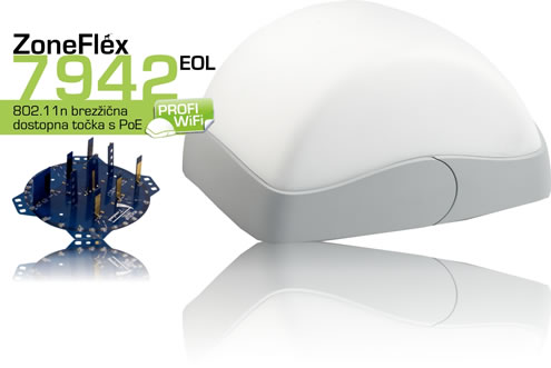 Ruckus Wireless | ZoneFlex 7942 - 802.11n multimedijska brez�i�na dostopna to�ka z PoE